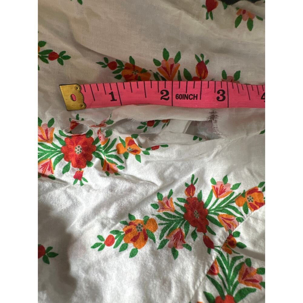 Banjanan Betty Dress Floral Raglan Sleeve Cinched Waist Tiered Maxi White Large - Picture 6 of 10